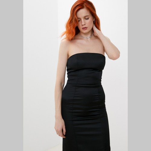 Платье Lovertin из вискозы, чёрное, 0005