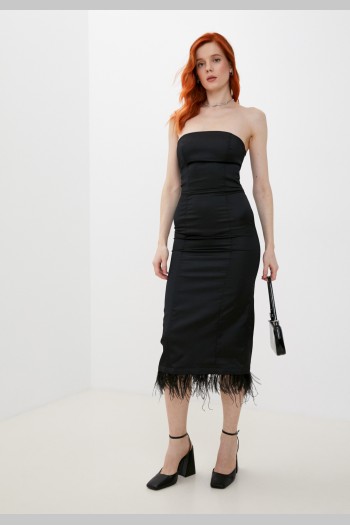 Платье Lovertin из вискозы, чёрное, 0005