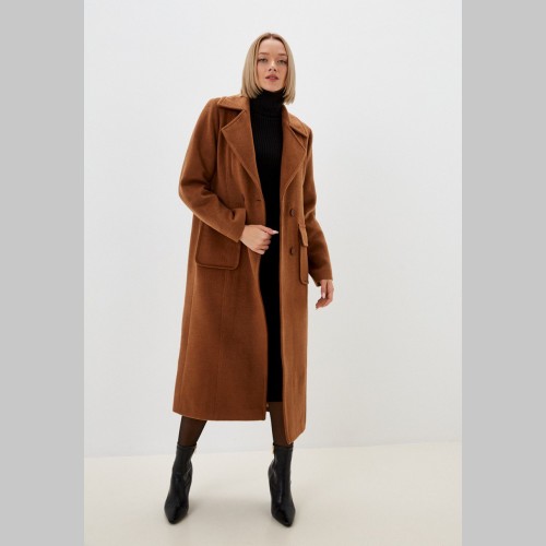 Пальто Lovertin удлиненное, коричневого цвета, LV-13-19