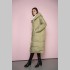 Пальто Elena store, с капюшоном, оливкового цвета, удлиненной длинны Es-9386