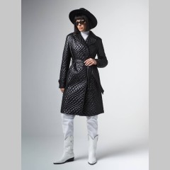 Куртка средней длинны Marko Moretti ,Черного цвета ,воротник английский 950-01