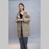 Куртка Elena store прямого фасона, средней длинны, кофейного цвета, 9636