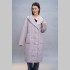 Куртка Elena store прямого фасона, средней длинны, лилового цвета, 23506