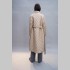 Куртка Elena store приталенного фасона, удлиненной длинны, бежевого цвета, 5008