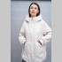 Куртка Elena store прямого фасона, укороченной длинны, белого цвета, 9660