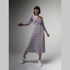 Платье Marko Moretti из вискозы, удлиненное , принт цветы М-173-01