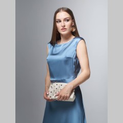 Платье Marko Moretti из вискозы, удлиненное , голубое 050-03
