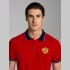 Мужское поло красного цвета с вышивкой СССР 1783-1