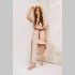 Женский костюм с туникой бежевого цвета 2406-10