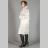 Пальто Beatris прямого фасона, длинное, белое, 188
