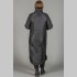 Пальто Рикко прямого фасона, длинное, чёрное, PR-4031