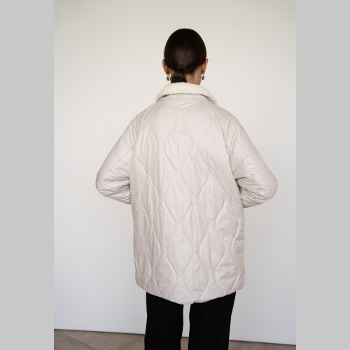 Куртка Elena store с капюшоном средней длины, Es-901