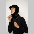 Шапка Elena store, жокейка черного цвета, из эко норки, ES-1486-31