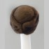 Шапка боярка коричневая из меха норки, 93.18 M