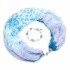 Шарфы-агата из шёлка, голубой, 002302